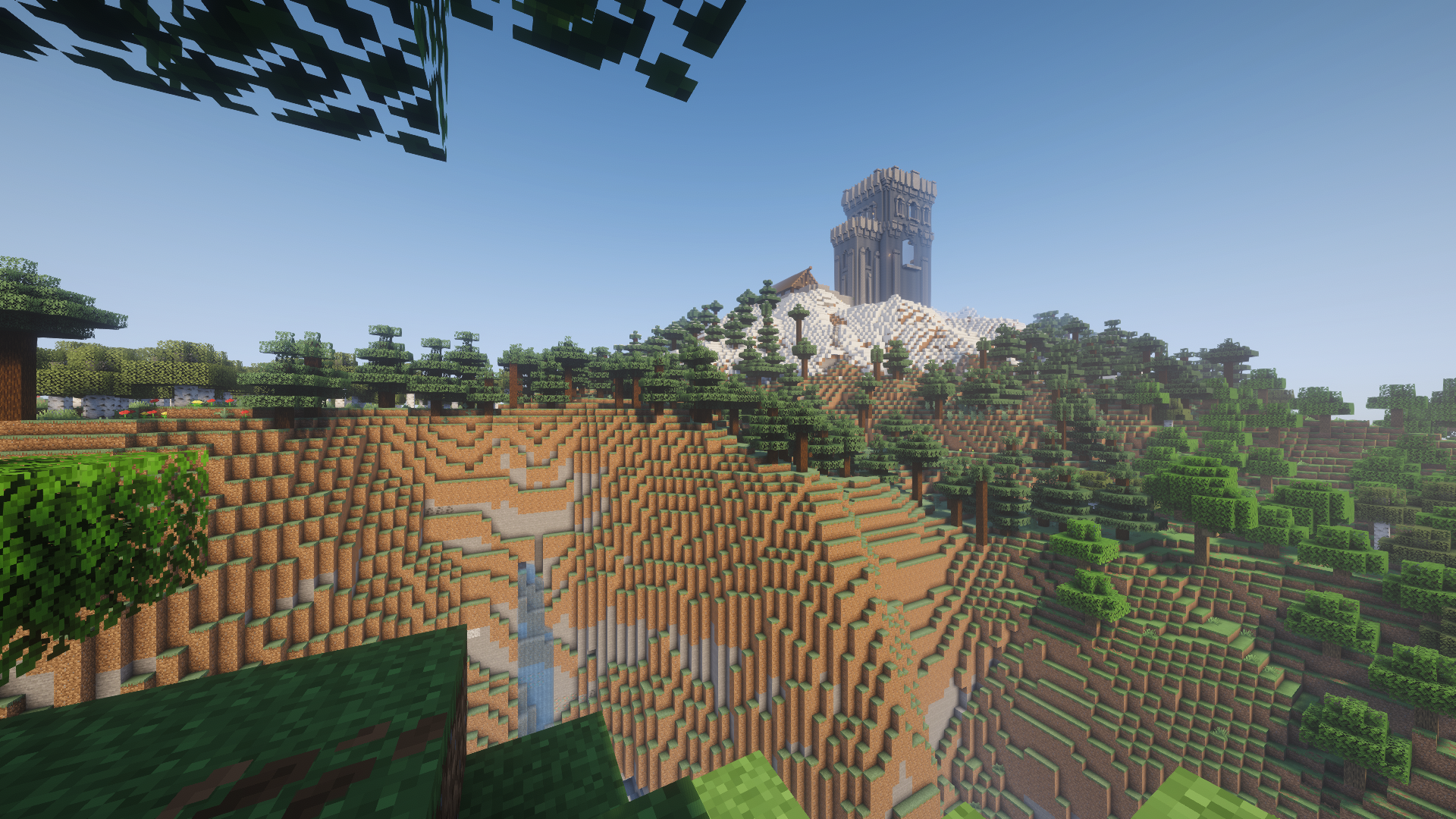 Скриншот Minecraft со шейдерами